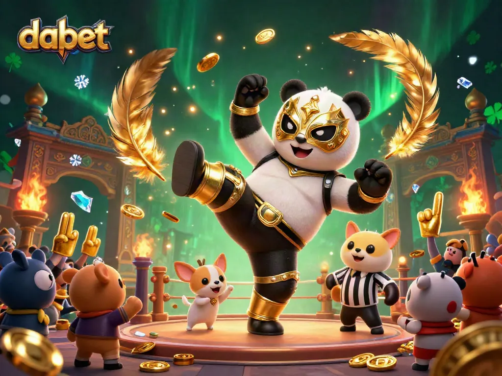 Dabet offers an exciting arena with energetic characters showcasing vibrant gambling action and captivating visuals.