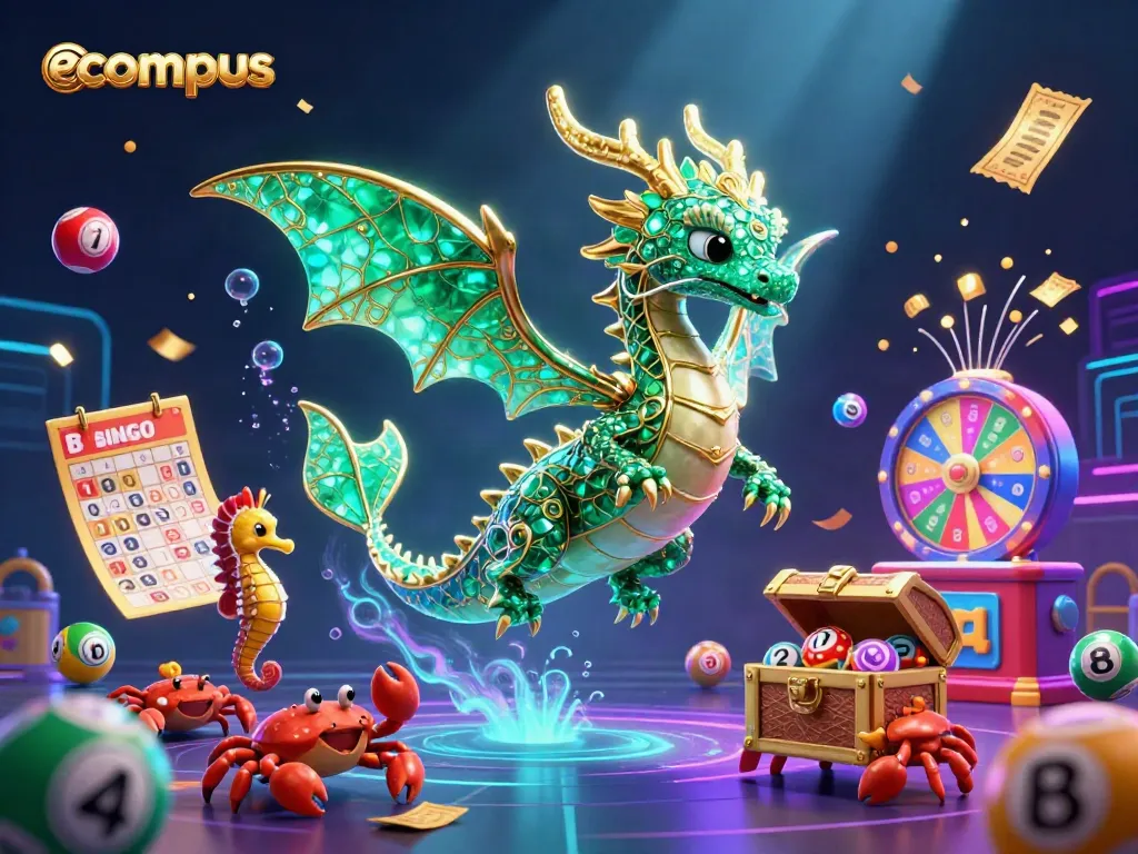 Engage with ecompus gaming dynamics featuring a dazzling underwater scene filled with lottery elements.