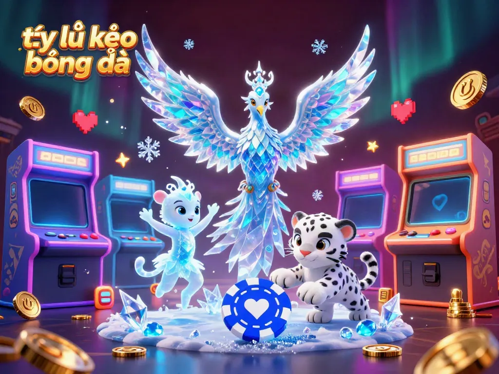 Experience the excitement with tỷ lệ kèo bóng đá featuring a lively gaming scene with unique characters and interactive elements.