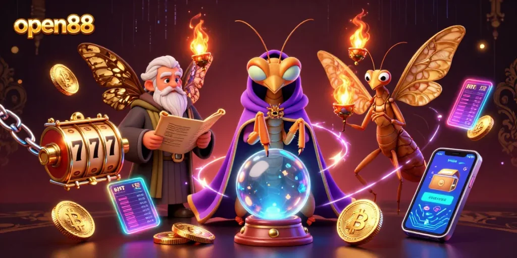 Experience open88's dynamic slot games with vibrant visuals and engaging characters.