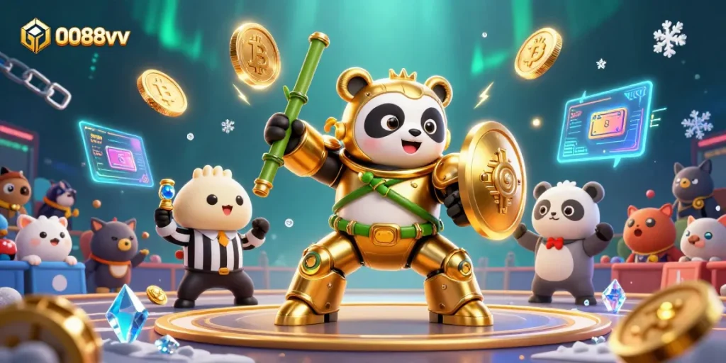 Join the excitement at 0088vv with our vibrant 3D casino scene featuring dynamic gaming elements.