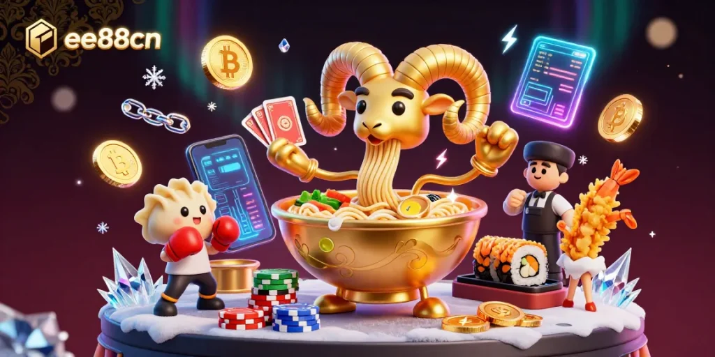 ee88cn's vibrant casino scene with animated characters showcasing exciting gaming action.
