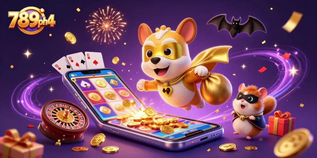 Experience thrilling gaming adventures with 789ph4 and vibrant 3D elements of casino excitement.