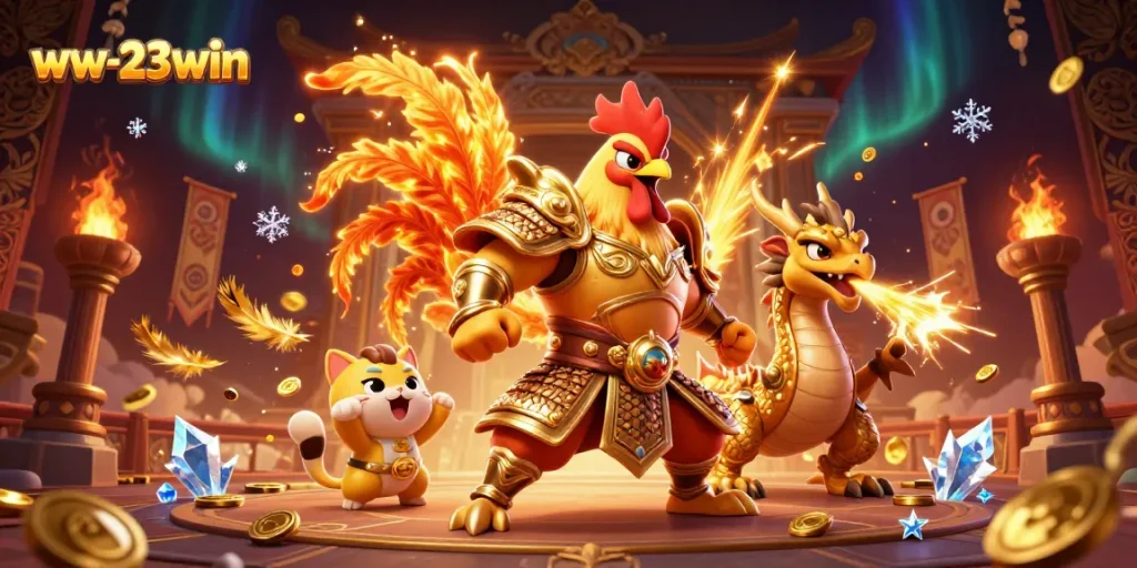 Experience thrilling gameplay at ww-23win with dynamic casino characters in an epic fighting arena.