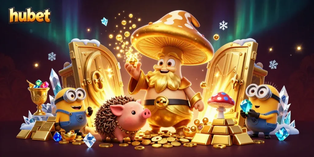 Engage with hubet's magical 3D casino universe filled with golden treasures and enchanting characters.